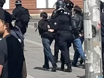 A special police task force (SEK) after the fatal knife attack Friday at the festival in Solingen, August 2024