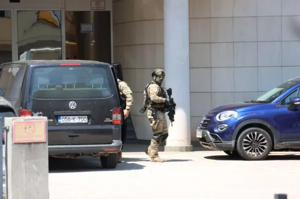 A special police task force (SEK) after the fatal knife attack Friday at the festival in Solingen, August 2024