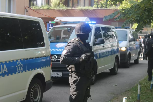 A special police task force (SEK) after the fatal knife attack Friday at the festival in Solingen, August 2024