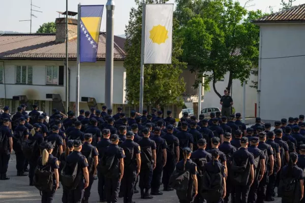 A special police task force (SEK) after the fatal knife attack Friday at the festival in Solingen, August 2024